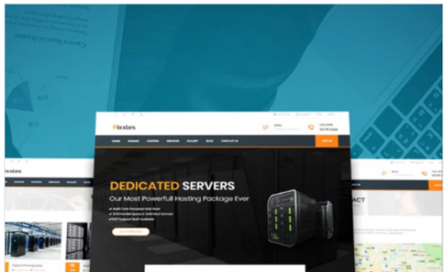 Pixxles Hosting Template with WHMCS WordPress Theme