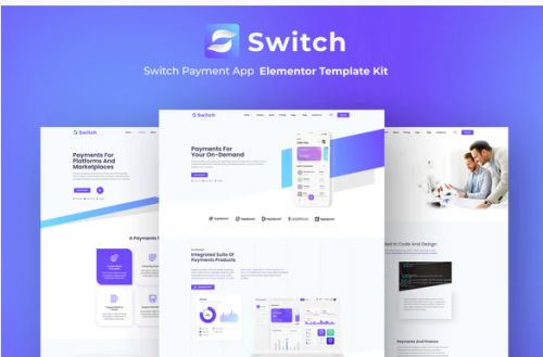 Switch Payment App Elementor Template Kit