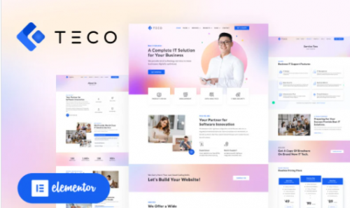 TECO IT Solutions Services Business Elementor WordPress Theme
