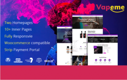 Vapeme Modern Vape Shop WordPress Theme