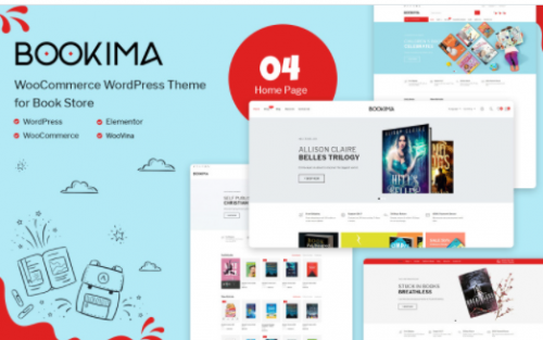 Bookima Theme for Book Store WooCommerce Theme