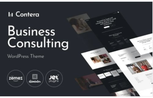 Contera Advisor Consulting Business Finance WordPress Theme