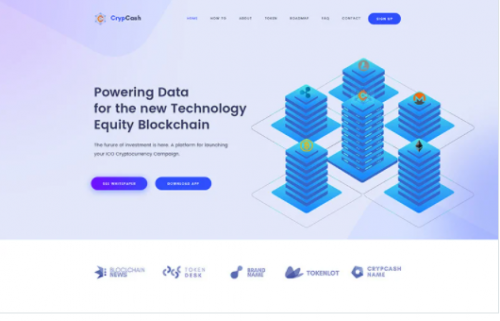 Crypcash ICO Bitcoin and Cryptocurrency WordPress Theme