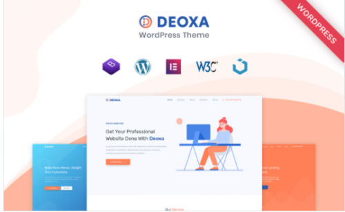 Deoxa WordPress Landing Page Theme