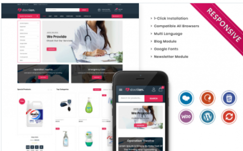 Doctian The Medical Store Responsive WooCommerce Theme
