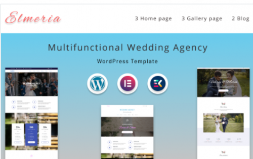 Elmeria Multifunctional Wedding Agency WordPress Theme