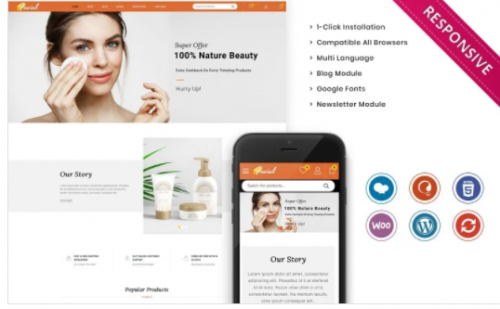 Facial The Ladies Cosmetic Store WooCommerce Theme