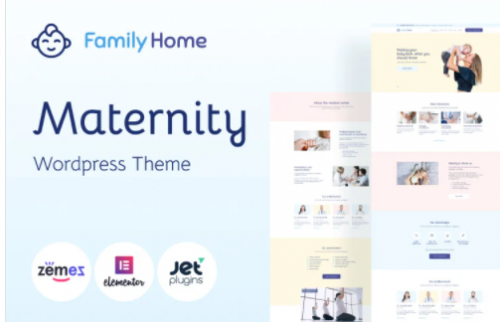 FamilyHome Pregnancy and Maternity WordPress Theme