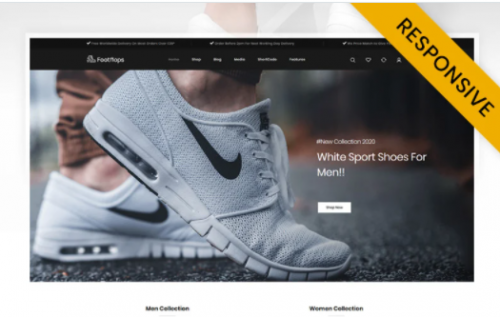 Footflops Online Shoes Store WooCommerce Theme 1