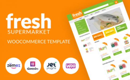 Fresh Fresh Supermarket Woocommerce Template for easy sales WooCommerce Theme 1