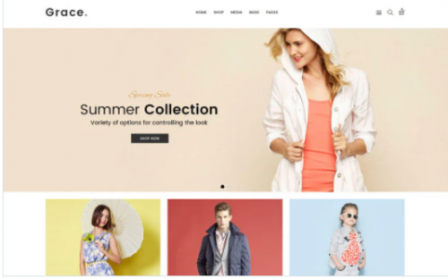 Grace Minimal Fashion Store WooCommerce Theme