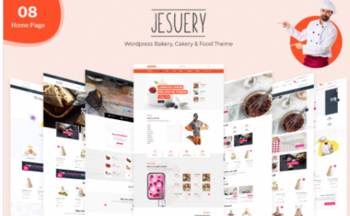 Jesuery WordPress Bakery Cakery Food WooCommerce Theme