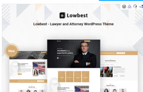 Lowbest Lawyer and Attorney Responsive WordPress Theme