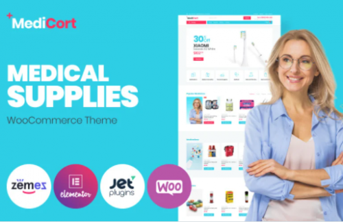 MediCort Medical ECommerce Classic Elementor WooCommerce Themev 1