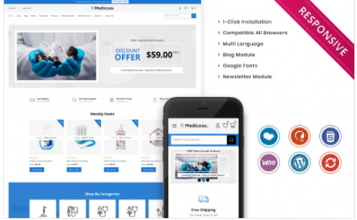 Medicoso The Medical Store Responsive WooCommerce Theme