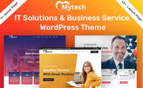 MyTech IT Solution Business Consulting WordPress Theme
