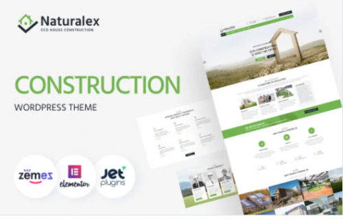 Naturalex Construction Multipurpose Classic WordPress Elementor Theme