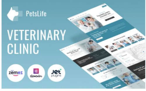 PetsLife Responsive Veterinarian WordPress Theme