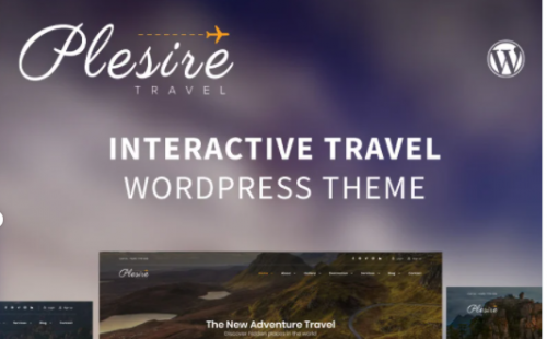 Plesire Interactive Travel WordPress Theme