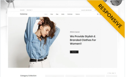 Stylestop Minimal Fashion Store WooCommerce Theme