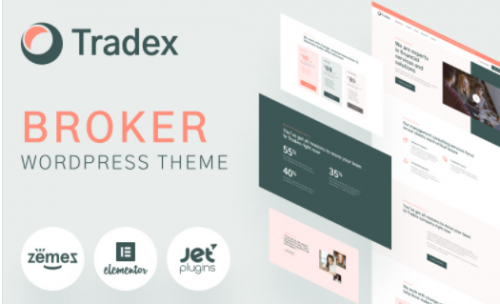 Tradex Forex Broker WordPress Theme