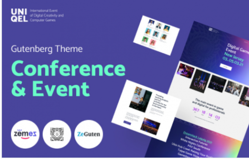 Uniqel Conference and Event WordPress Theme