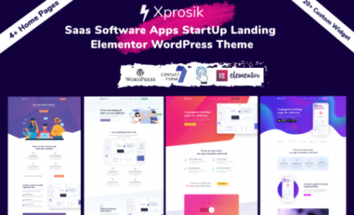 Xprosik Saas Software App Startup Landing WordPress Elementor Theme