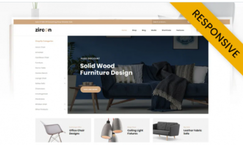 Zircon Furniture Store WooCommerce Theme