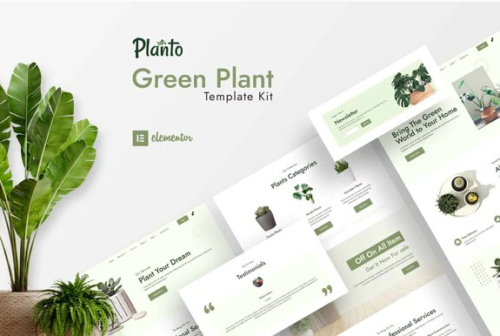 Planto - Green Elementor Template Kit