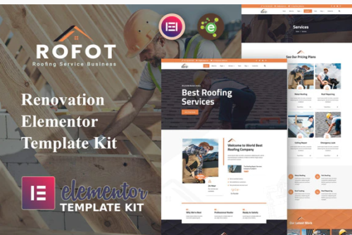 Rofot - Renovation Elementor Template Kit