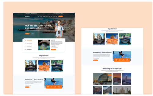 Bahon - Travel Agency HTML5 Website Website Template