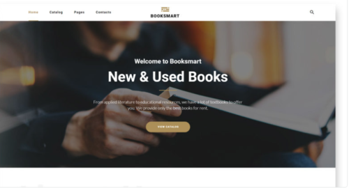 Booksmart - Books for Rent Modern Multipage HTML5 Website Template