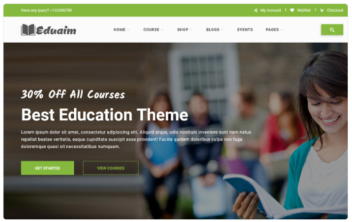 Eduaim - Education Website Template