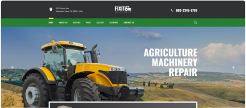 FIXIT - Tractor Repair Multipage Classic HTML Website Template