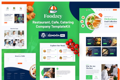 Foodzey - Restaurant Elementor Template Kit