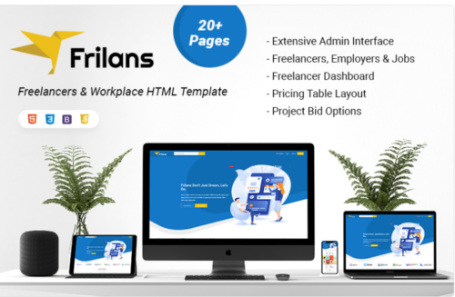 Frilans Freelancers and Workplace HTML Website Template