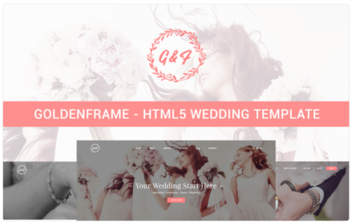 Goldenframe - Wedding Website Template