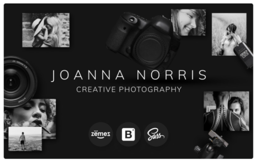 Joanna Norris - Photographer Portfolio Website Template