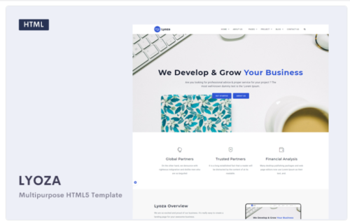 Lyoza - A Responsive HTML5 Business Website Template