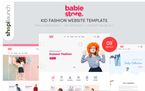 Babie Store - Kid Fashion Website Template