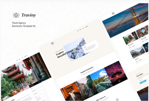 Traviny | Travel Agency Elementor Template Kit