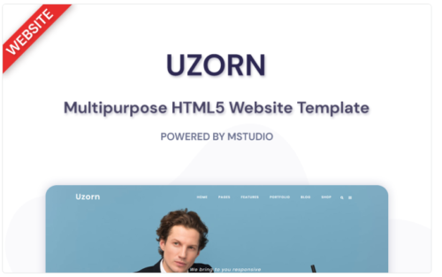 Uzorn - Responsive Multi-Purpose Website Template
