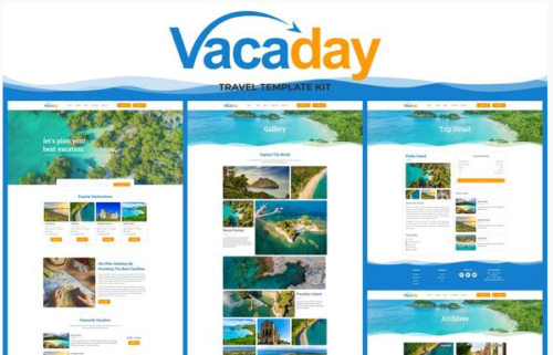 Vacaday - Travel Agency Elementor Template Kit
