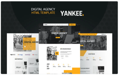 Yankee - Digital Agency HTML5 Website Template