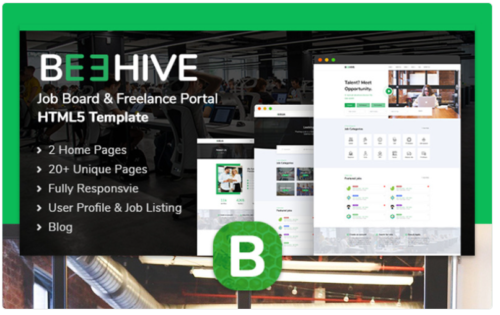 Beehive | Job Listing HTML5 Website Template