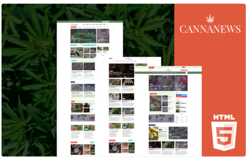 Cannanews | Cannabis Online Magazine HTML5 Website Template