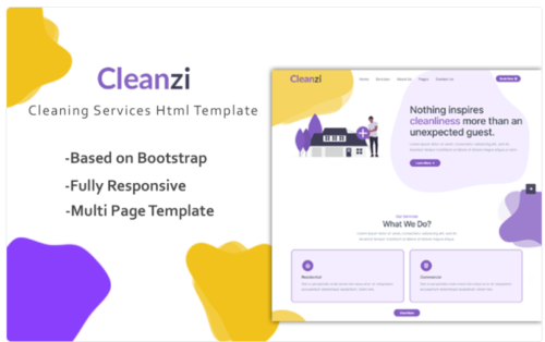 Cleanzi - Cleaning Service Html Website Template