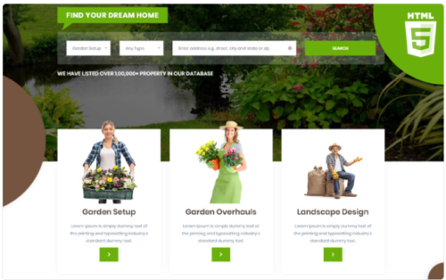 Gardenia | Gardening and plantation HTML5 Website Template
