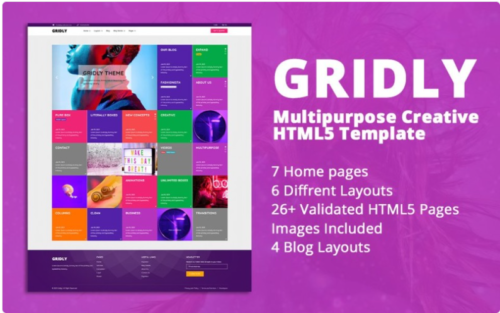 Gridly | Multipurpose Creative HTML5 Website Template