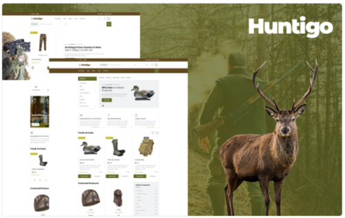 Huntigo - Hunting & Ammunition HTML Website Template